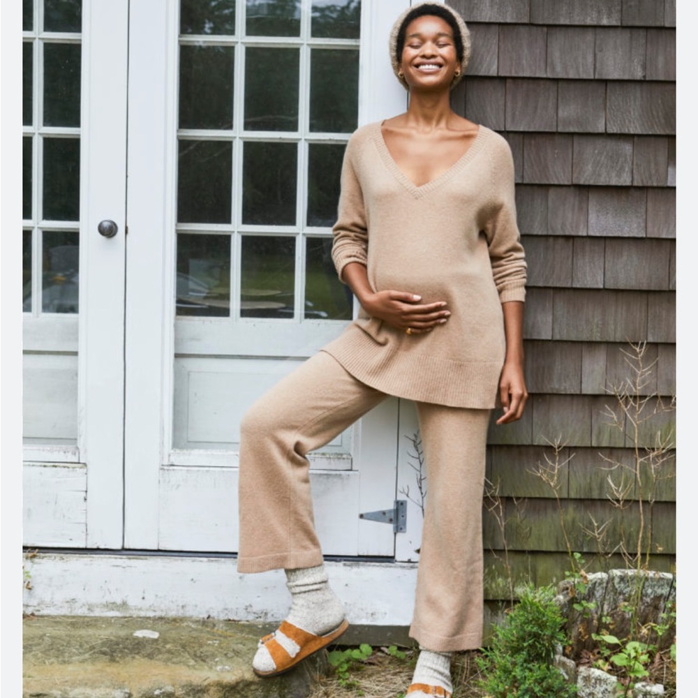 HATCH The Asten Wool Knit Pants Maternity